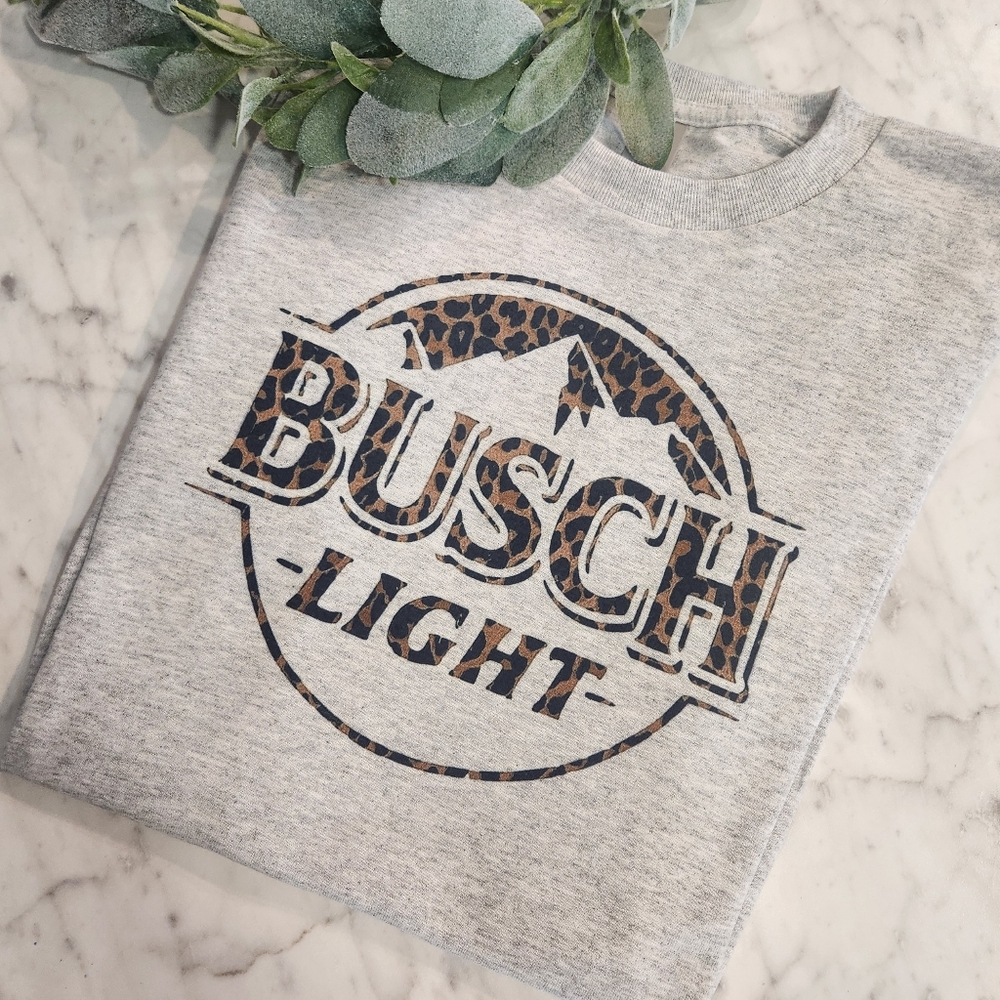 Busch light shirt cheetah print cute sublimation popular trending beer party